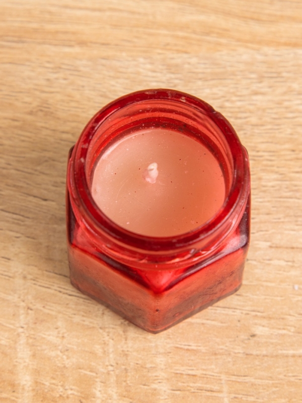 Свеча вотивная в стеклянной баночке с крышкой 100 гр, тропический закат