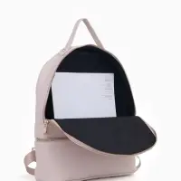 Рюкзак женский на молнии, с карманами, размер 27&times;10&times;34 см, бежевый