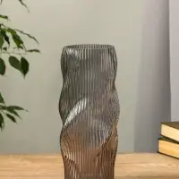 Ваза для цветов &laquo;Венди&raquo;, 29&times;12&times;10 см, стекло, серая