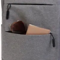 Рюкзак городской на молнии, с USB, 4 кармана, размер 30&times;12&times;43 см, серый
