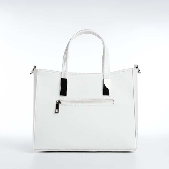Сумка женская TEXTURA, тоут средний размер, цвет белый