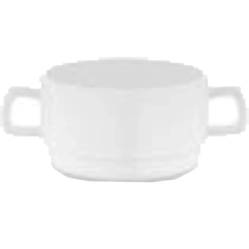 Бульонница 350&nbsp;мл.d=100&nbsp;мм.h=60&nbsp;мм.с&nbsp;ручками,поликарб.,&nbsp;белый&nbsp;GP&nbsp;(64953)