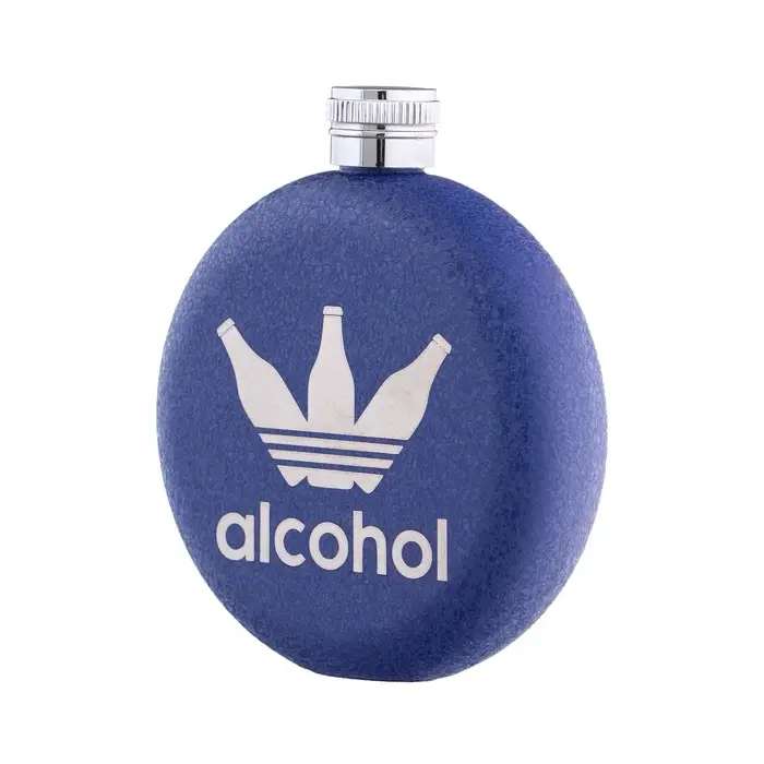 Фляжка, нержавеющая сталь, круглая, 150 мл, 5 oz