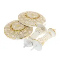 Крючок для штор CAPPIO KC211, d=9.6 мм, цвет белый с золотом, 2 шт Крючок для штор CAPPIO KC211, d=9.6 мм, цвет белый с золотом, 2 шт