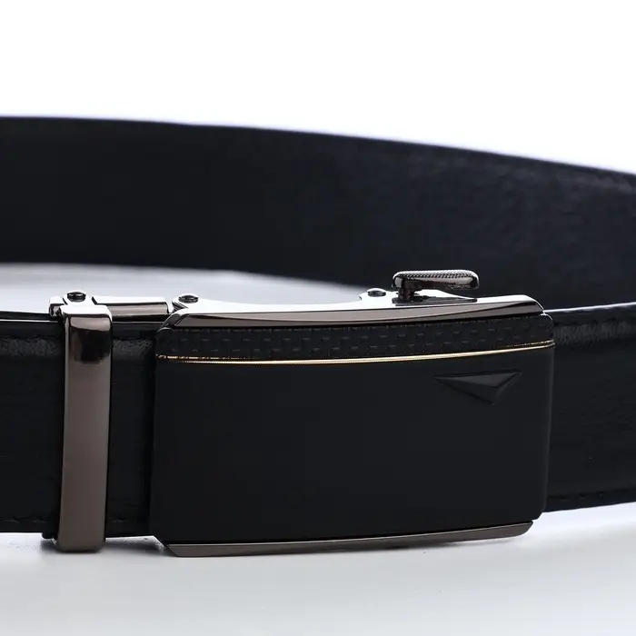 Ремень мужской, ширина 3.6 см, пряжка автомат, чёрный