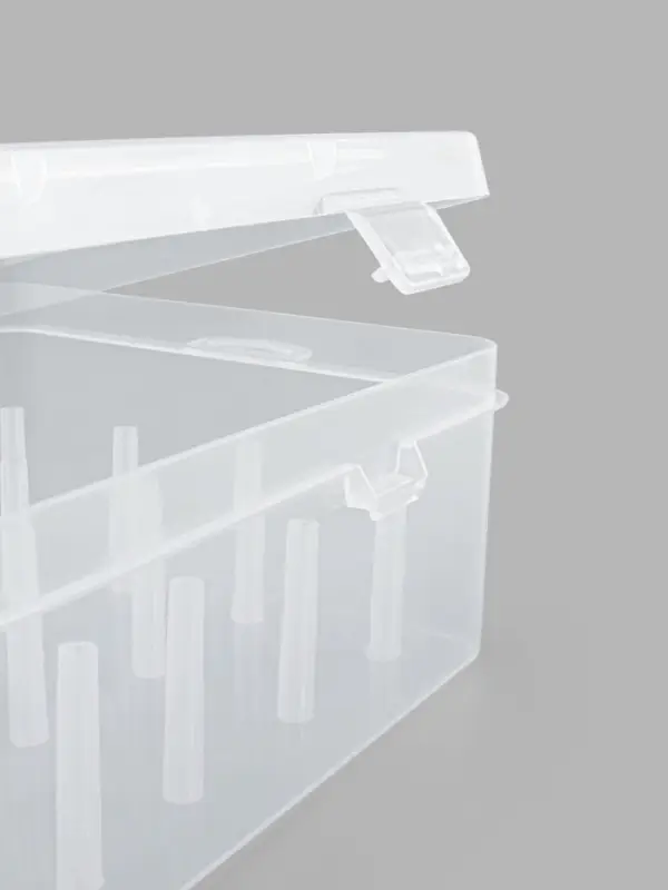 Органайзер для ниток, 42 катушки, 23.7&times;13.7&times;6.6 см, прозрачный