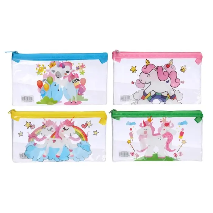 Пенал на молнии Пенал на молнии "Единорожки", МИКС