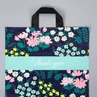 Пакет с петлевой ручкой "Сад" 35 х 30 х 8, см, 60 мкм