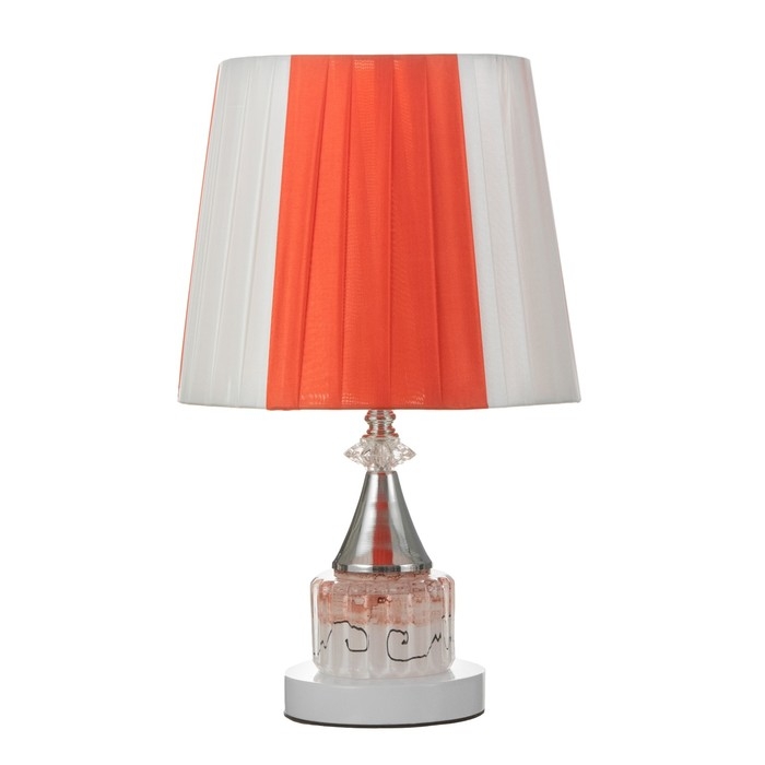 Настольная лампа с подсветкой Настольная лампа с подсветкой "Агата" Е27 40Вт бело-розовый 25х25х42,5 см