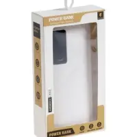 Внешний аккумулятор Luazon PB-05, 6000 мАч, 3хUSB, 2 А, дисплей, фонарик, белый