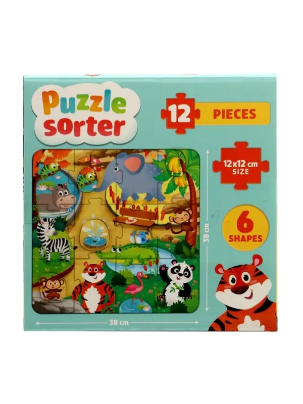 Sorter puzzle 12pcs, 6 shapes Sorter puzzle 12pcs, 6 shapes