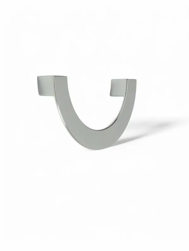 Ручка-скоба мебельная CAPPIO MOON, м/о 128 мм, цвет хром