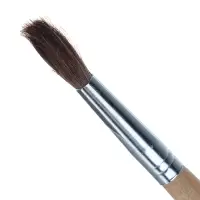 Кисть для рисования, пони, № 12, круглая, деревянная ручка, международный размер