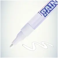 Маркер-краска MunHwa. Slim Size, лаковый, нитро-основа, белый, узел 2 мм