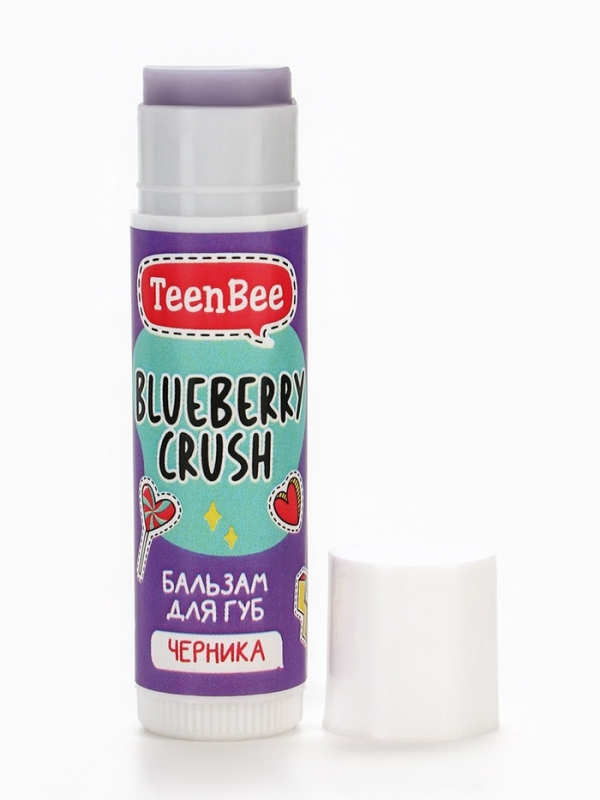 TeenBee Бальзам для губ с ароматом черники, 4 г