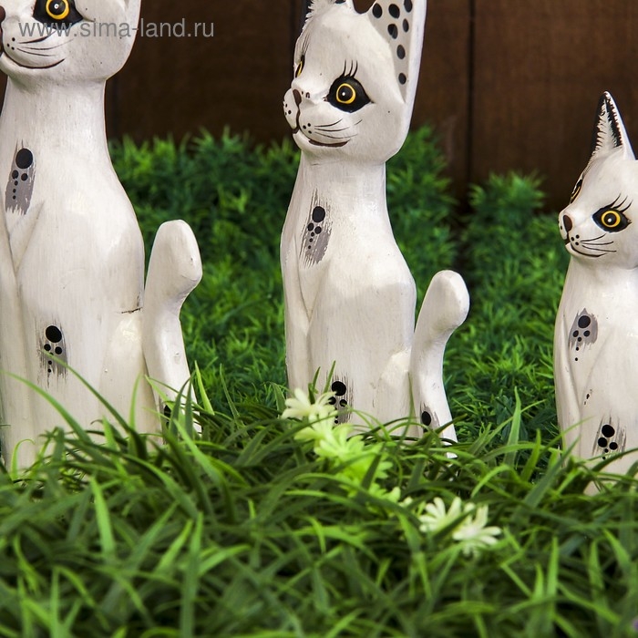 Набор сувенирный Набор сувенирный "Белые кошки"(20,25,30) 20х7х30 см