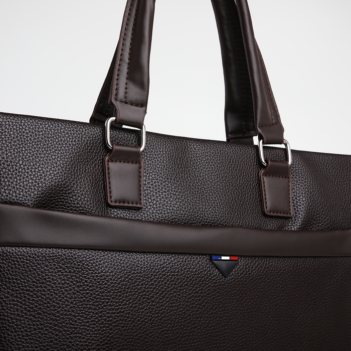 Сумка мужская деловая TEXTURA, 2 наружных кармана, цвет коричневый Сумка мужская деловая TEXTURA, 2 наружных кармана, цвет коричневый