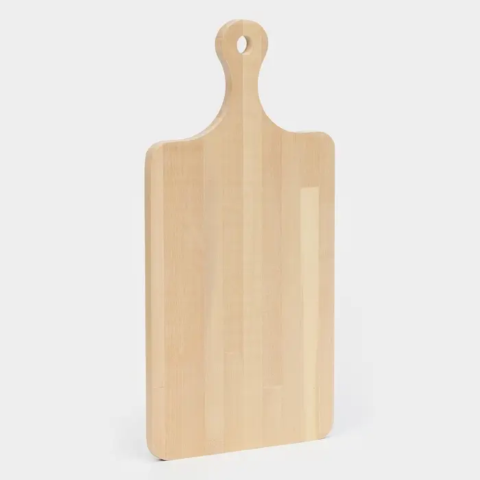 Доска разделочная Доляна, 40&times;20&times;1.2 см, с ручкой, дерево берёза