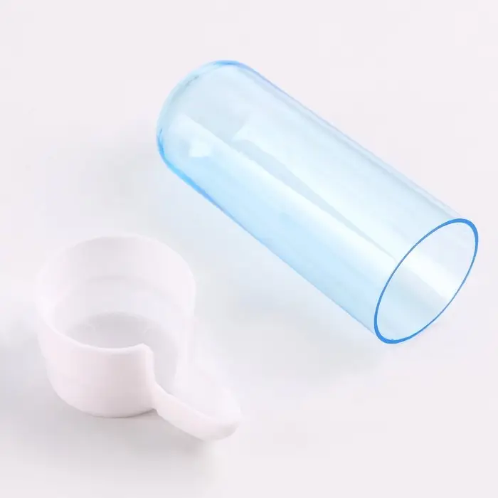 Поилка для птиц, 100 мл, 4.3&times;9.5 см, синяя, белая