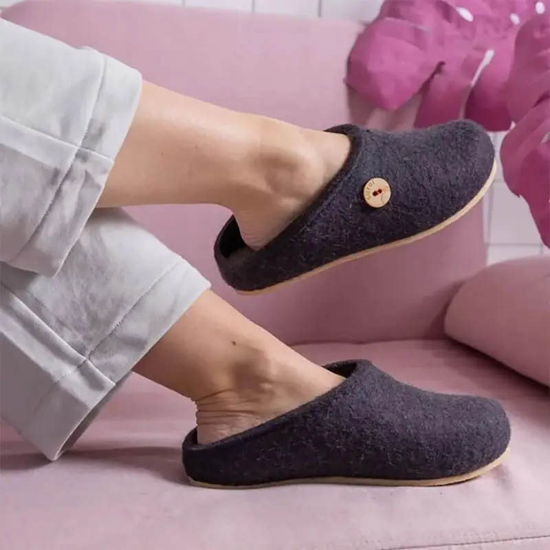 Домашние валенки Step, темно-синие (клякса), размер 35