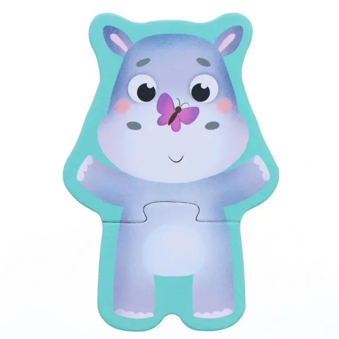 Пазлы 2 в 1 «Весёлые зверята», 100 вариантов, 10 пазлов, 20 деталей Пазлы 2 в 1 «Весёлые зверята», 100 вариантов, 10 пазлов, 20 деталей