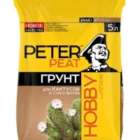 Грунт для Кактусов и суккулентов PETER PEAT, линия &laquo;Хобби&raquo;, 5 л