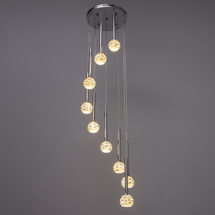 Светильник Светильник "Жаннетт" 9х3Вт G4 Хром 30х30х180см