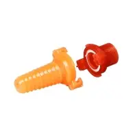 Штуцер, наружная резьба 3/4", под шланг 3/4" (19 мм) – 1" (25 мм), разъёмное соединение «Байонет», пластик, МИКС