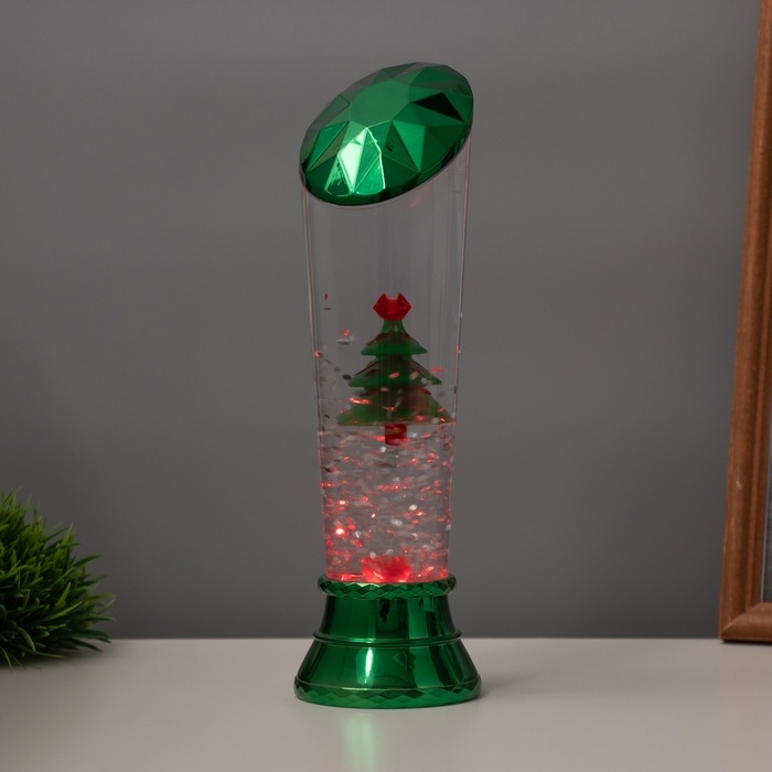 Лава лампа «Елка» LED 3хААА, USB зеленый 6,5х6,5х23,7см Лава лампа «Елка» LED 3хААА, USB зеленый 6,5х6,5х23,7см