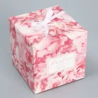 Коробка складная «Расцветай с каждым днем », 12 × 12 × 12 см Коробка складная «Расцветай с каждым днем », 12 × 12 × 12 см