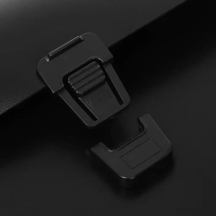 Папка-портфель А4 Calligrata, 1 отделение, 700 мкм, песок, чёрная