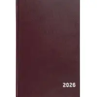 Ежедневник датир 2026г А5 168л б/вин, Бордо Ежедневник датир 2026г А5 168л б/вин, Бордо