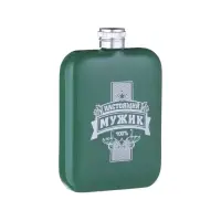 Фляжка &laquo;Мужик&raquo;, нержавеющая сталь, 180 мл, 6 oz