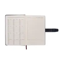 Ежедневник недатированный формат А5, с хлястиком, 128л, линия, пвх, Синий Ежедневник недатированный формат А5, с хлястиком, 128л, линия, пвх, Синий