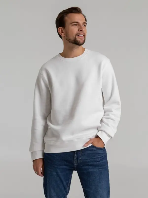 Свитшот унисекс King, белый, размер XS Свитшот унисекс King, белый, размер XS