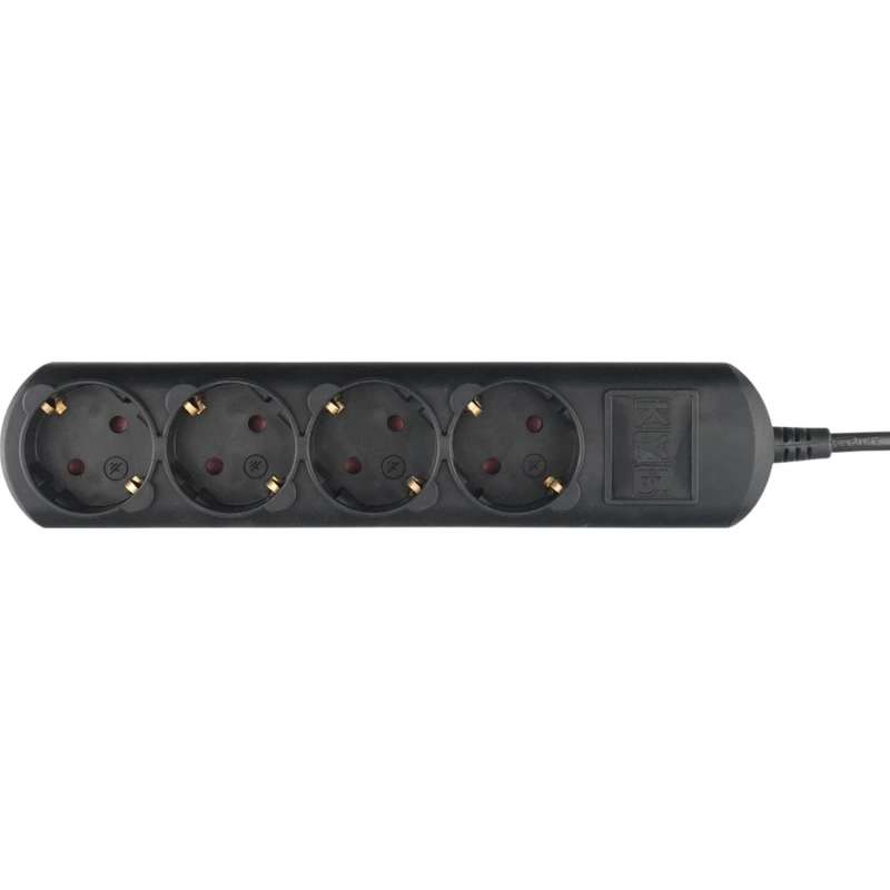 Удлинитель Power Cube 4р/5м без выкл 16А черн (PC-2B-5M)