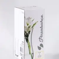 Ваза «Крапле», h=26 см, стекло, чёрная