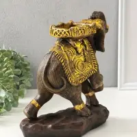 Копилка для денег &laquo;Слон счастья&raquo;, гипс под золото, 27&times;30&times;19 см