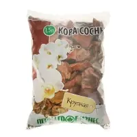 Добавка в почву &laquo;Кора сосны&raquo;, крупная, 1.5 л