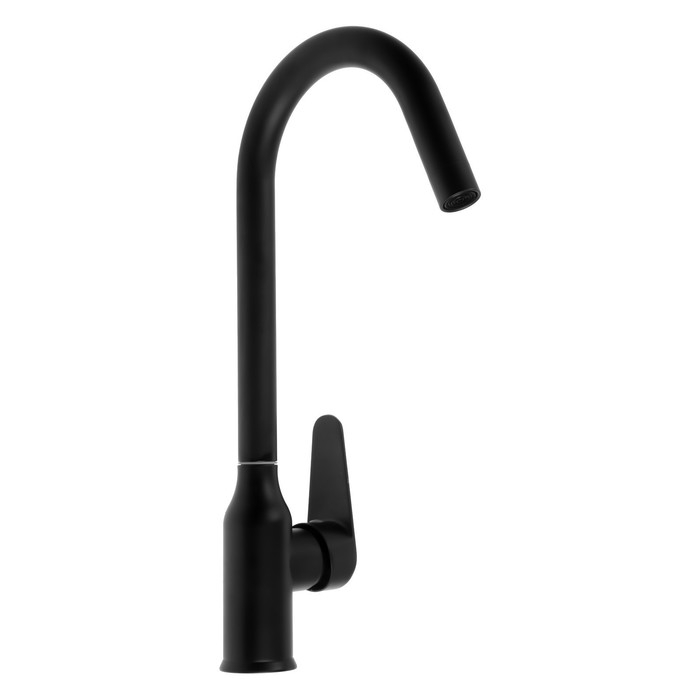 Смеситель для кухни ZEIN Z86, однорычажный, картридж керамика 40 мм, нерж. сталь, черный Смеситель для кухни ZEIN Z86, однорычажный, картридж керамика 40 мм, нерж. сталь, черный