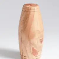 Ваза для сухоцветов &laquo;Бьянка&raquo;, 9&times;9&times;15 см, дерево джати, коричневая