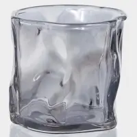 Стакан Magistro IceBar. Black, 150 мл, 7&times;7.5 см, стекло, серый