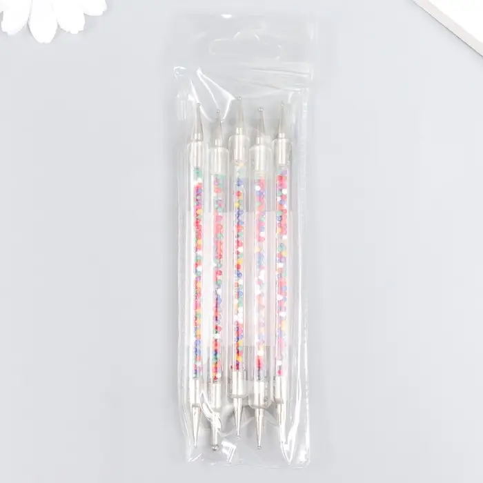 Инструменты для моделирования и придания формы Инструменты для моделирования и придания формы "Шарики" набор 5 шт акрил, металл 13 см