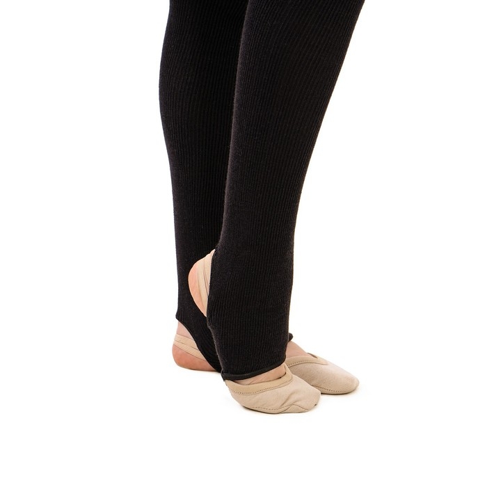 Гетры для гимнастики и танцев Grace Dance №3, длина 60 см, цвет чёрный