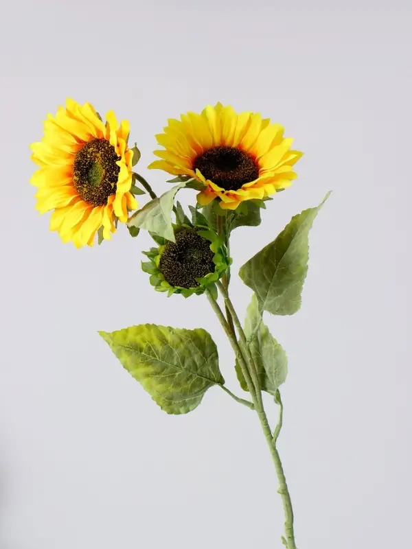Цветы искусственные &laquo;Куст подсолнухов&raquo;, h=87 см, d=16 см