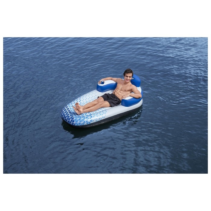 Шезлонг надувной для плавания, 191 х 107 см, 43533 Шезлонг надувной для плавания, 191 х 107 см, 43533