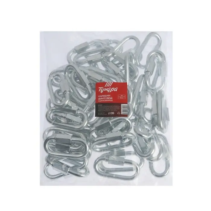 Карабин винтовой ТУНДРА krep, М8, оцинкованный Карабин винтовой ТУНДРА krep, М8, оцинкованный