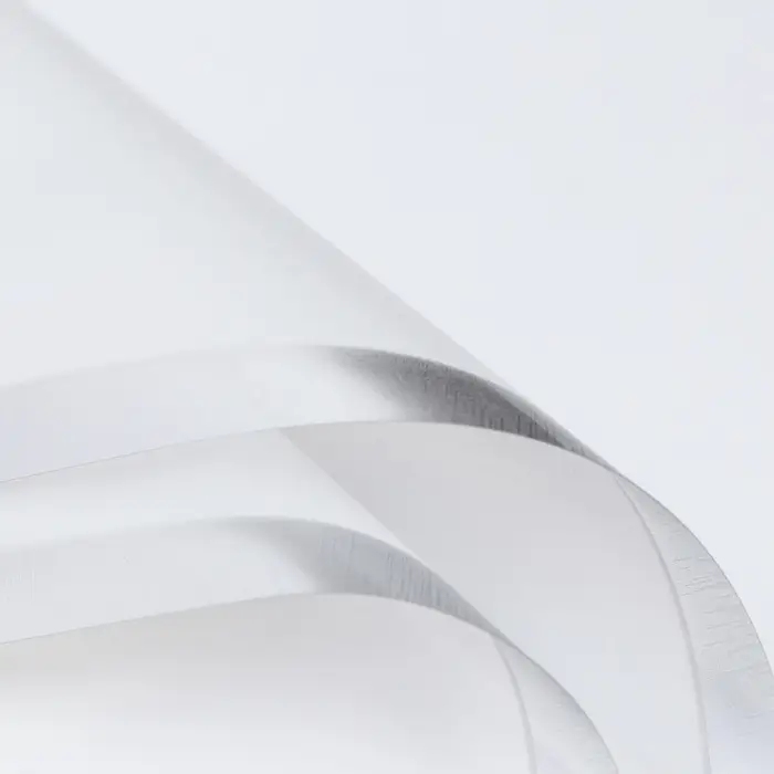 Пленка для цветов, «Серебряный кант», белый, 57×57±1 см Пленка для цветов, «Серебряный кант», белый, 57×57±1 см