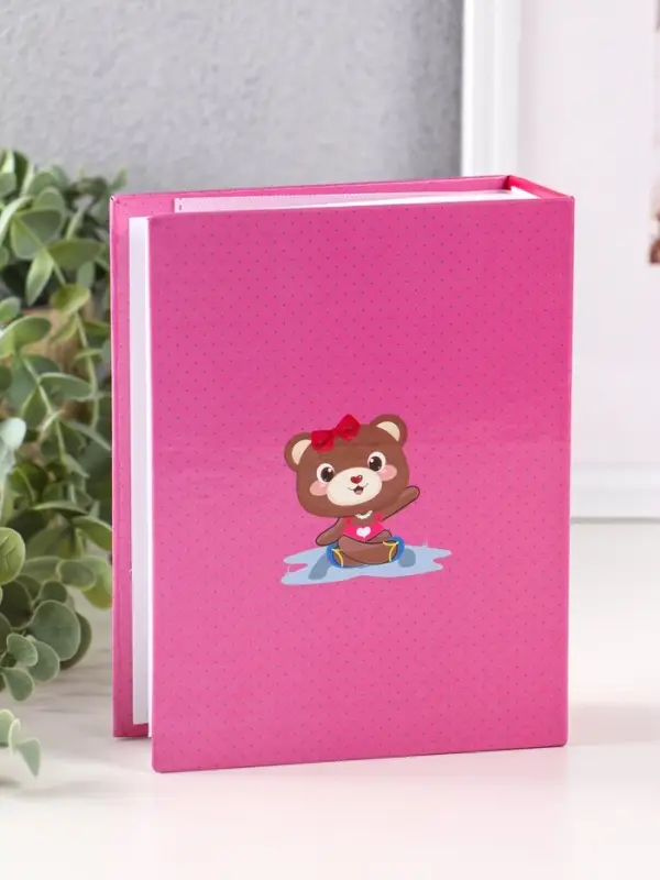 Фотоальбом 100 фото Фотоальбом 100 фото "Мишка"10X15см, ПП карм.