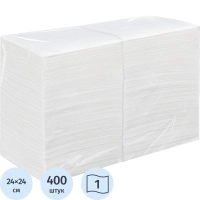Салфетки бумажные Выбор есть 1сл 24х24см целлюлоза белые 400л/уп_СПБ